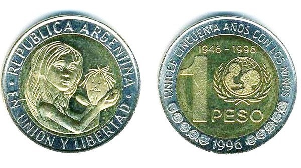 1 peso (50th Anniversary of UNICEF)