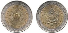 1 peso (Bicentenario de la Primera Moneda Patria)