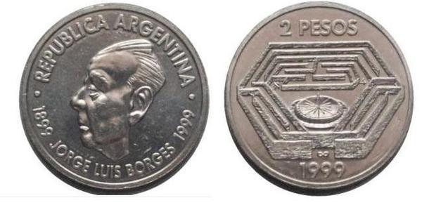 2 pesos (Jorge Luis Borges' Birth Centenary)