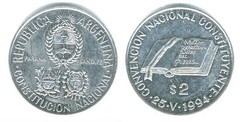 2 pesos (Convención Nacional Constituyente)