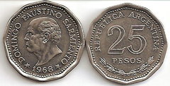 25 pesos (80 Aniversario de la Muerte de Domingo Faustino Sarmiento)