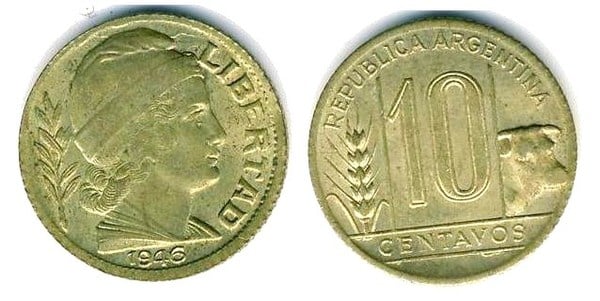 Coin 10 centavos 1942 1950 of Argentina Updated Value Foronum