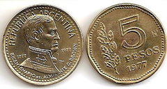 5 pesos (200 Aniversario del Nacimiento de Guillermo Brown)