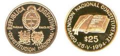 25 pesos (Convención Nacional Constituyente)