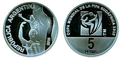 5 pesos (Copa Mundial de la FIFA Sudáfrica 2010)