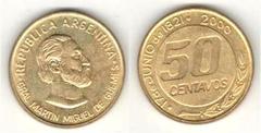 50 centavos (179 Aniversario de la Muerte del General Güemes)