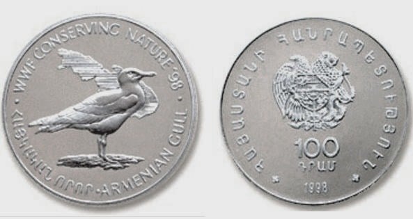 100 dram (Armenian Seagull)