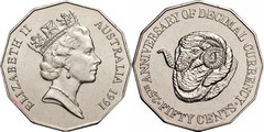 50 cents (25 Aniversario de la Moneda Decimal)