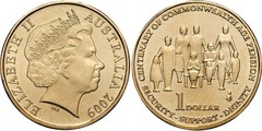 1 dollar (100 Aniversario de la Pensión de Jubilación en la Commonwealth)