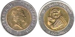 5 dollars (Sir Donald Bradman, Cricket Player)