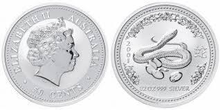 50 cents (1/2oz Year of the Snake)