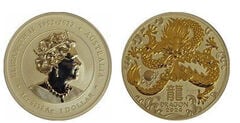 1 dollar (Year of the Dragon-Golden Silver)