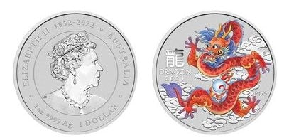 1 dollar (Year of the Dragon - Color)