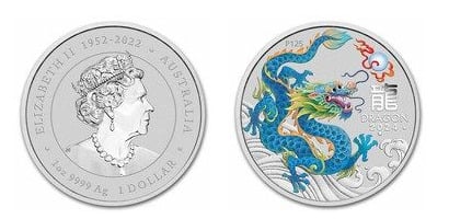 1 dollar (Year of the Blue Dragon)