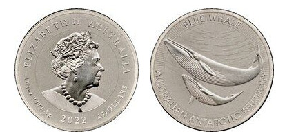 2 dollars (Blue whale)