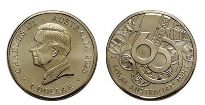 1 dollar (60 years of the Royal Australian Mint)