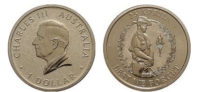 1 dollar (Lest We Forget - Soldier Contemplating)