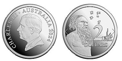 2 dollars (Aboriginal man; Dan Thorne)