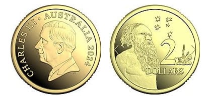 2 dollars (Aboriginal Man; Dan Thorne)