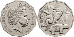 50 cents (Australian Fauna - Lorikeet, Koala and Wombat)