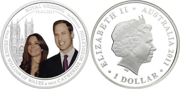 1 dollar (William and Catherine's Royal Wedding)