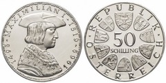 50 schilling (450 Aniversario de la Muerte de Maximilian I)