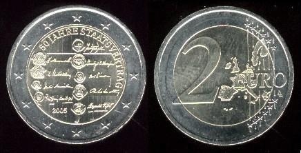 2 euro (50th Anniversary of the Austrian State Treaty)