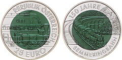 25 euro (150 Aniversario del Ferrocarril de Semmering)