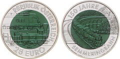 25 euro (150th Anniversary of the Semmering Railroad)