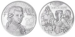 20 euro (260 Aniversario del Nacimiento de Wolfgang Amadeus Mozart. Don Giovanni)