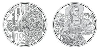 10 euro (Traditional costumes - The Dirndl)