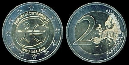 2 euro (10th Anniversary of Economic and Monetary Union / EMU / WWU)