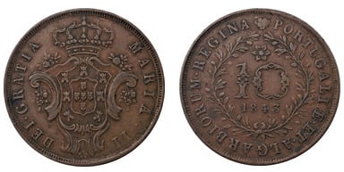 10 réis  (Maria II)