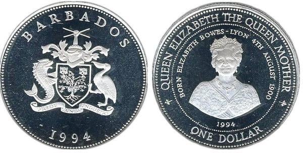 1 dollar (Queen Mother Elizabeth Bowes)