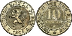 10 centimes (Leopoldo II des belges)