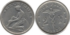 2 francs (Alberto I - Belgique)
