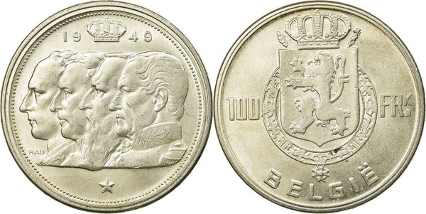 100 francs (Leopold III - België)