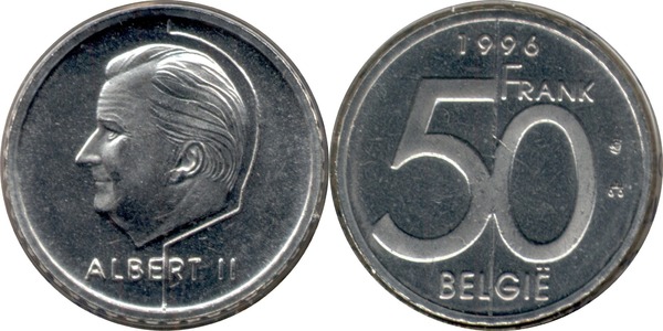 50 francs (Albert II - België)