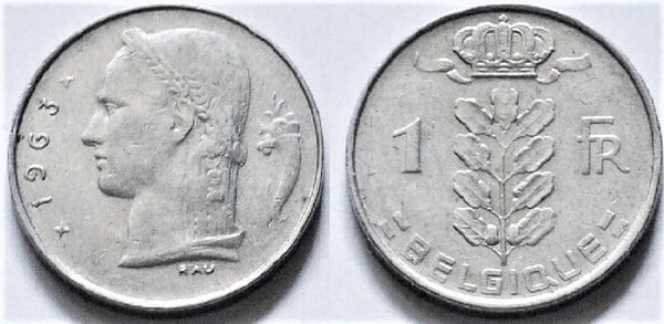 1 franc (Baldwin I - Belgium)