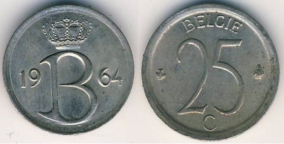 25 centimes (Baldwin I - Belgium)