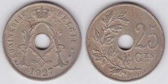 25 centimes (Alberto I - Belgie)