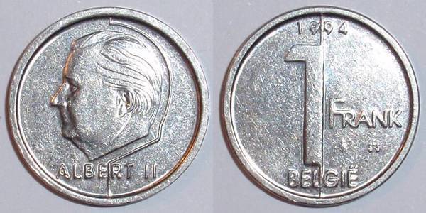 1 franc (Albert II - België)