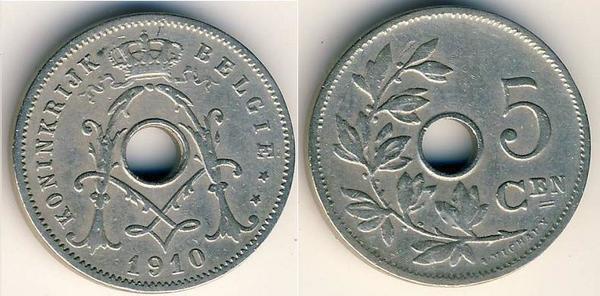 5 centimes (Albert I - België)