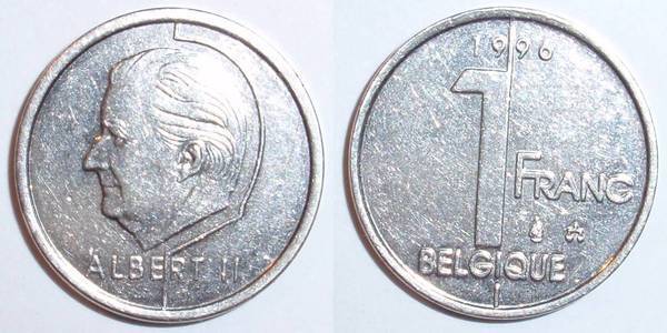 1 franc (Albert II - Belgium)