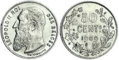 50 centimes (Leopold II - des belges)