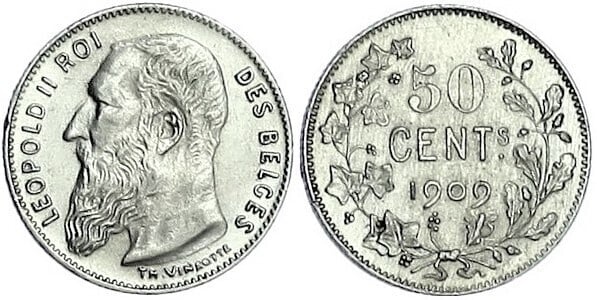 50 centimes (Leopold II des belges)