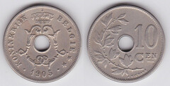 10 centimes (Leopoldo II - België)