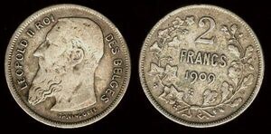 2 francs (Leopold II - des belges)