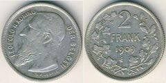 2 francs (Leopold II - der belgen)