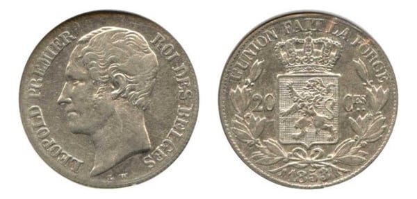 20 centimes (Leopold I des belges)